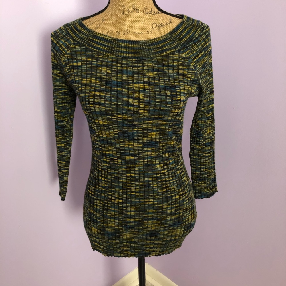 Hannah Green Stretchy Top Size Small